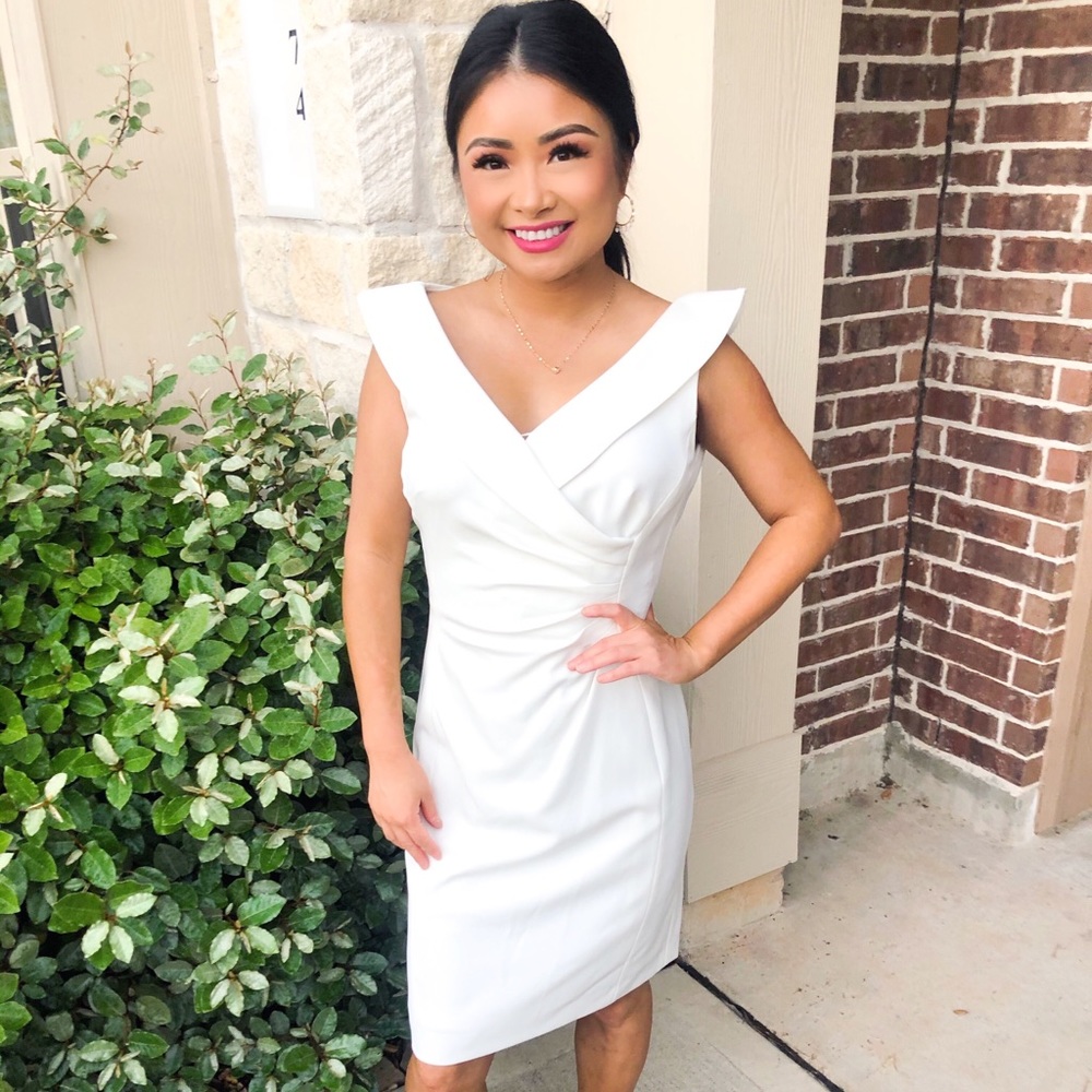 Tahari white dress in size 4